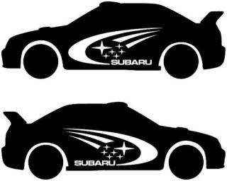 Subaru STI Impreza WRX Car Rally Graphic Decal Sticker