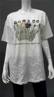 Hanes Beefy Ladies Womens M Short Sleeve Crew Neck T Shirt Tee White