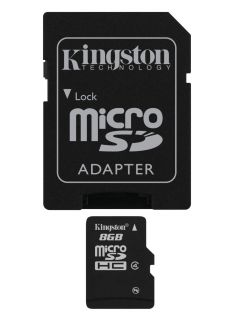 New 8 GB Micro SD SDHC Memory Card TF 8GB Retail Packaged w Adapter