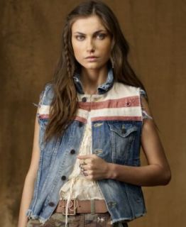 Denim & Supply Ralph Lauren Vest, Crochet   Womens Jackets & Blazers