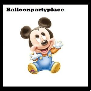 Disney Mickey Mouse Baby BOY1ST 2nd 3rd Birthday Party Shower Balloon