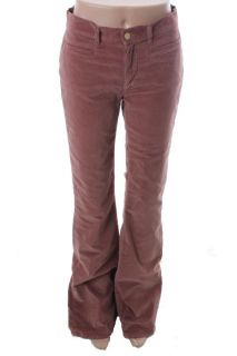 MiH Jeans New Marrakesh Red Velveteen Mid Rise Kick Flare Casual Pants