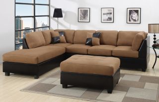 Sofa 3pcs Microfiber Sectionals Sofa in 6 Colors Sofa Couch Sofas