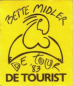 Unused GUEST backstage pass for the BETTE MIDLER 1983 DE TOUR .