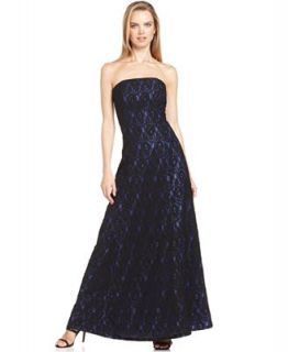 Calvin Klein Dress, Strapless Lace Evening Gown