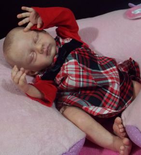 Michelle Fagan Easton sculpt reborn doll by Terrie, now Christmas baby