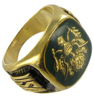 Made in The USA Ring Mens US Army 14k GP Crest Sz 13