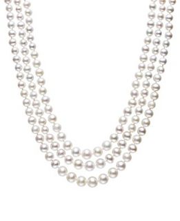 Belle de Mer Pearl Necklace, Sterling Silver Cultured Freshwater Pearl