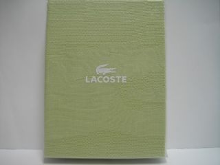 Lacoste Crocoknit Throw Blanket 60x70 Lime Sherbert