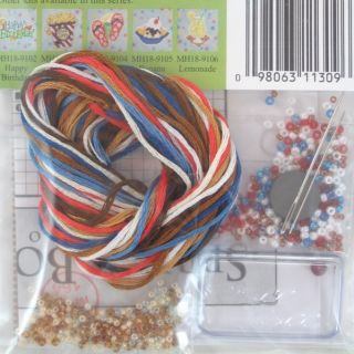 Float Beaded Cross Stitch Kit Mill Hill 2009 Spring Bouquet