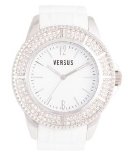 Versus by Versace Watch, Unisex Tokyo White Enamel and Stainless Steel
