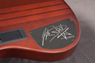 Mike DAntonios signature adorns the backplate of his new MDB2 bass.