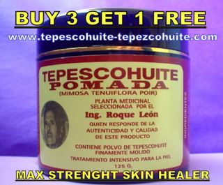 Tepezcohuite Max Strength Cream Psoriasis Eczema Scars Tepescohuite