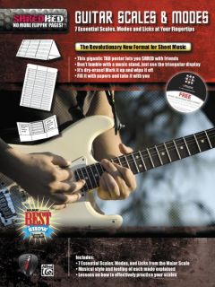 Alfred Shredhed Guitar Scales Modes Poster