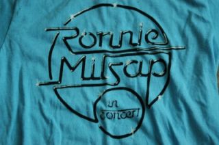 Vtg 80s Ronnie Milsap in Concert Tour T Shirt