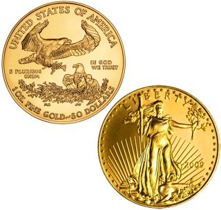 Ten 1oz 2011 American Gold U s Eagle $50 Gold Coin