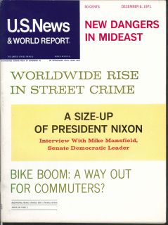US News World Report Mike Mansfield Nixon 12 6 1971