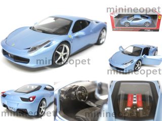Hot Wheels 2011 11 Ferrari 458 Italia 1 18 Diecast Blue