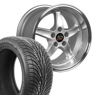 17 9 10 5 Silver Cobra R Wheels Nexen Tires Rims Fit Mustang® 94