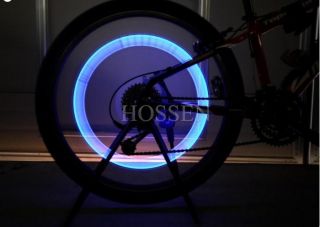 Car Valve Caps Safety Light Hot Wheels Tyre Wheel Neon LED Lamp Blue