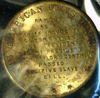 Millard Fillmore Mint Version 1 Commemorative Bronze Medal Token Coin