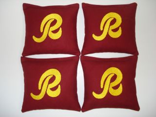 Washington Redskins Custom Embroidered Cornhole Bags Corn Hole Bean
