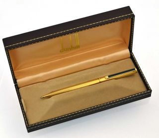 Authentic Vintage Dunhill Gold Ballpoint Ball Point Pen