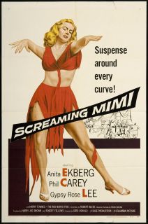 Screaming Mimi 1958 Original U s One Sheet Movie Poster