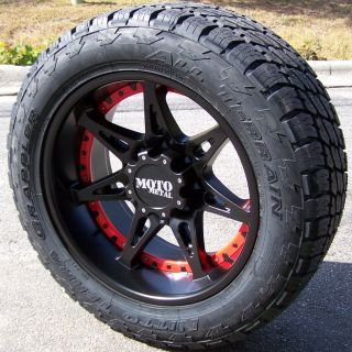 20 Black MO961 Wheels Nitto Terra Grappler Tires Chevy Silverado 1500