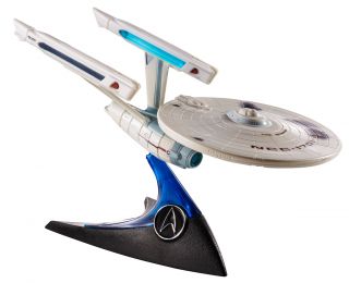 Hot Wheels Star Trek Enterprise 1701 A Mattel w Battle Damage