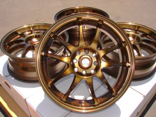 Bronze Wheels Integra Focus Cooper Miata Scion XA XB 4 Lug Rims