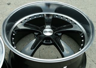 TSW Strip 20 Black Rims Wheels Mustang Staggered 20 x 8 5 10 5H 40