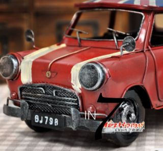 Classic UK Union Jack Red Collectibles Mini Cooper Toy Car