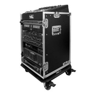 Road Ready 14 Space Slant Rack Case with Wheels ATA Style Top Load