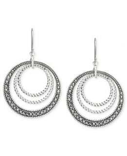 Giani Bernini Sterling Silver Earrings, Long Double Spiral Tassel Drop