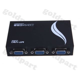 Mini 2 Road 2 Port VGA SVGA LCD Monitor Switch 2 to 1 Selector Box MT