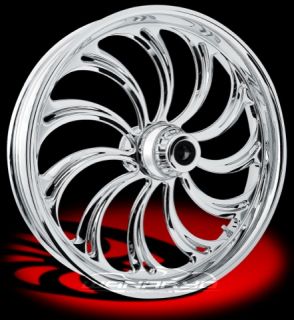 RC Components Wheel Chrome Front Calypso 21 x 3 5 Harley 00 12 FLHR
