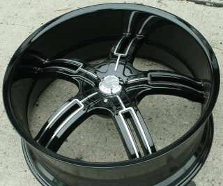 Effen 149 24 Black Rims Wheels Porsche Cayenne 24 x 9 0 5H 30