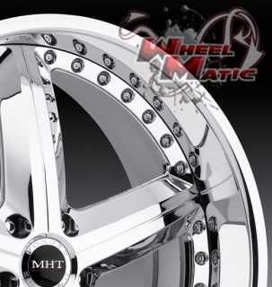 20 MHT Montage Staggered Wheels 5x114 3 Rims Lexus GS