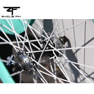 Light Blue Fixed Gear Fixie Bike Bicycle 50mm Deep V Wheelset Wheel