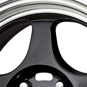New 15X6.5 4 100 Dr 23 Gloss Black Machined Lip Wheels/Rims