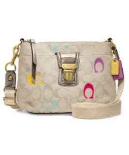 COACH POPPY EMBROIDERED SIGNATURE SWINGPACK