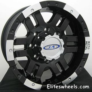 16x9 Black Wheels Rims Moto Metal MO951 5x4 5