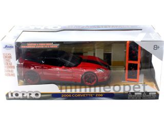 LoPro 2006 Chevy Corvette Z06 1 24 with 2 Sets of Wheels Red