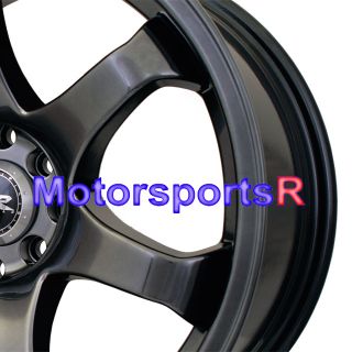 XXR 522 Chromium Black Rims Wheels Staggered Concave 4x100 BMW E30