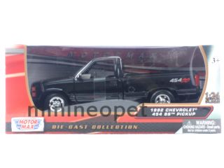 Motormax 1992 92 Chevrolet 454 SS Pick Up Truck 1 24 Diecast Black
