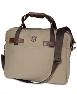 Kenneth Cole Reaction Bag, Canvas With Columbian Leather Messenger Bag