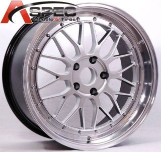 18 Staggered LM Style Silver Wheel Fit E39 E46 E90 E85 E89 Z3 Z4 3