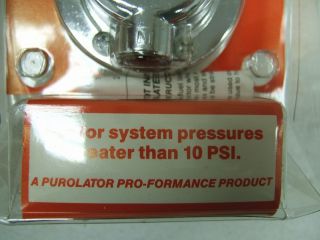 Purolator 54 Adjustable Fuel Pressure Regulator 5 16 Pro Fuel Made in