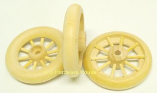 2½ Wood Spoke Wheels with Axle Toy Parts Wooden Wheel